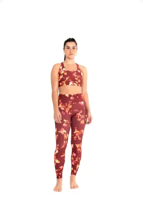 Nala 2.0 Legging Luminous Blooms Burgundy