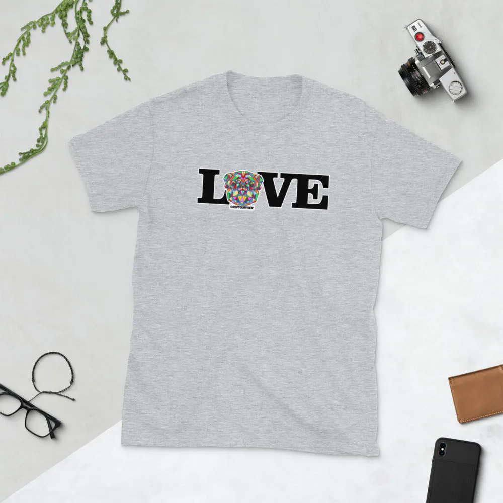 New Love Pug Short-Sleeve Unisex T-Shirt