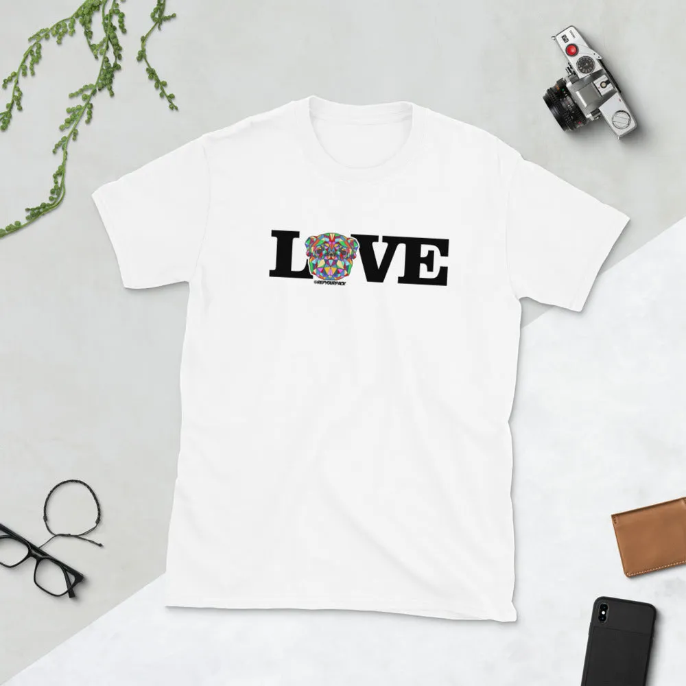 New Love Pug Short-Sleeve Unisex T-Shirt