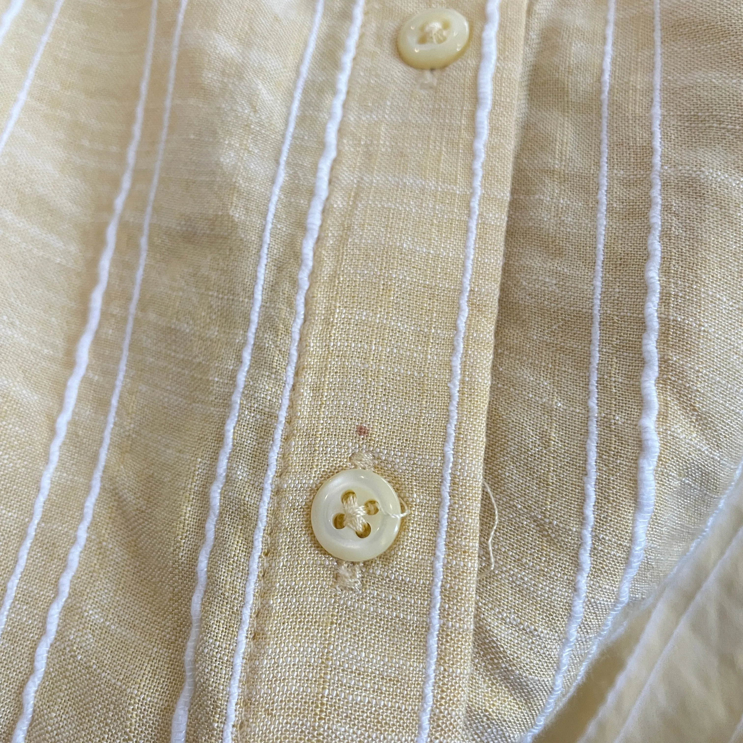 Next Yellow Cap-sleeves Collared Shirt | Gently Used |