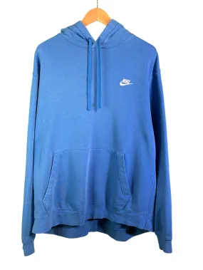 Nike Classic Futura Swoosh Baby Blue Hoodie Size XXL