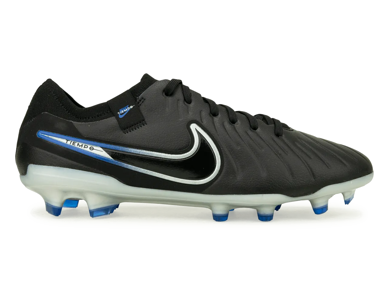 Nike Men's Tiempo Legend 10 Pro FG Black/Chrome/Royal