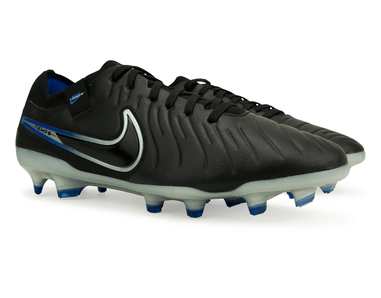 Nike Men's Tiempo Legend 10 Pro FG Black/Chrome/Royal