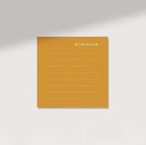 Notepad: Amber Color Block Reminder