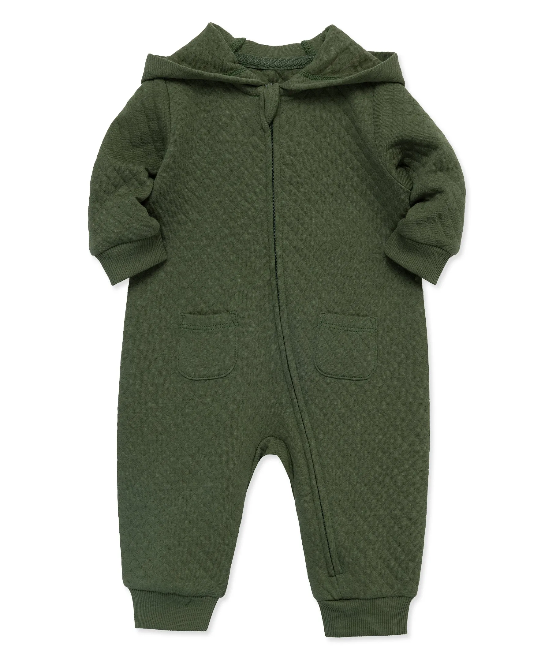 Olive Quilt Hooded Coverall