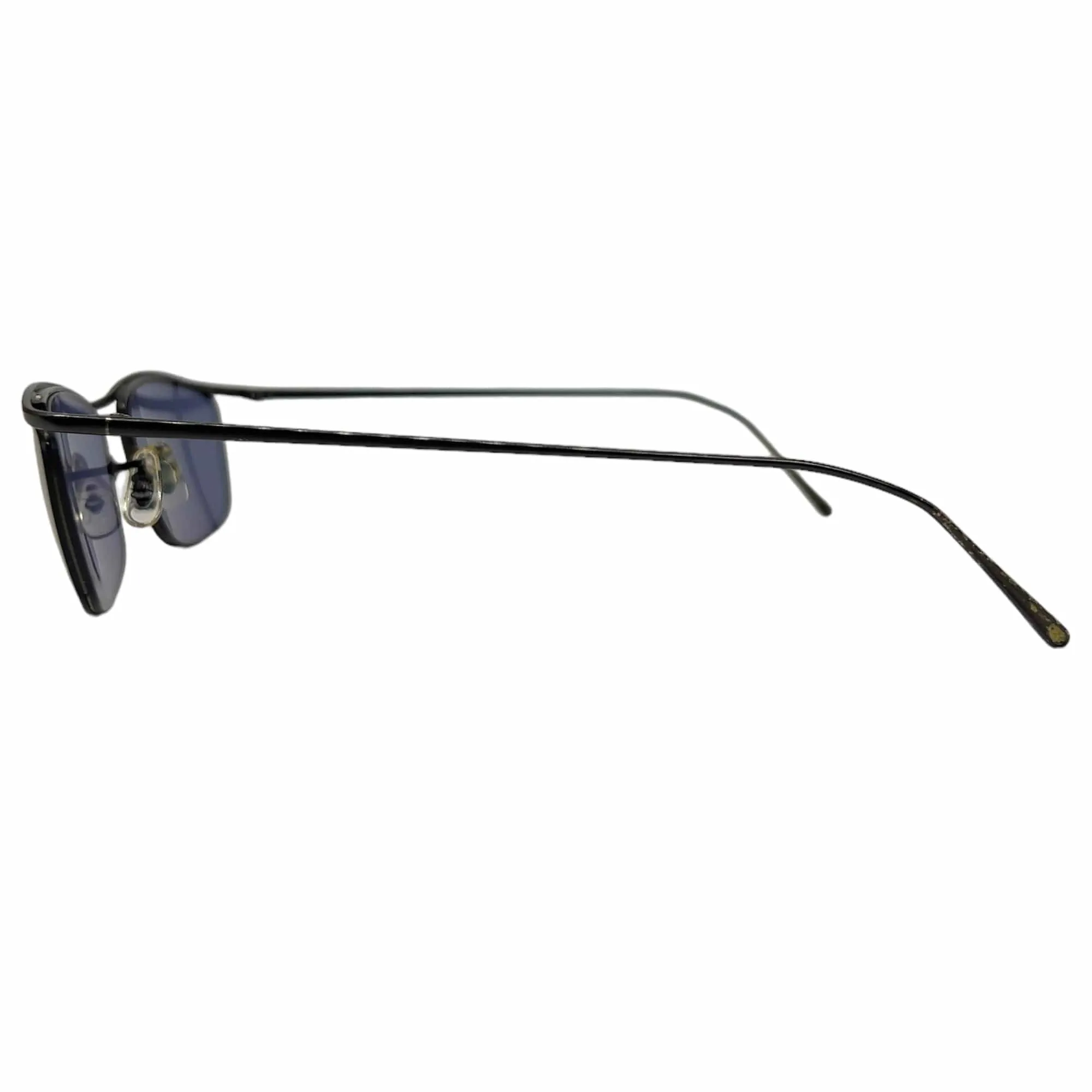 OLIVER PEOPLES Semi Rimless  Unisex Sunglasses - Black