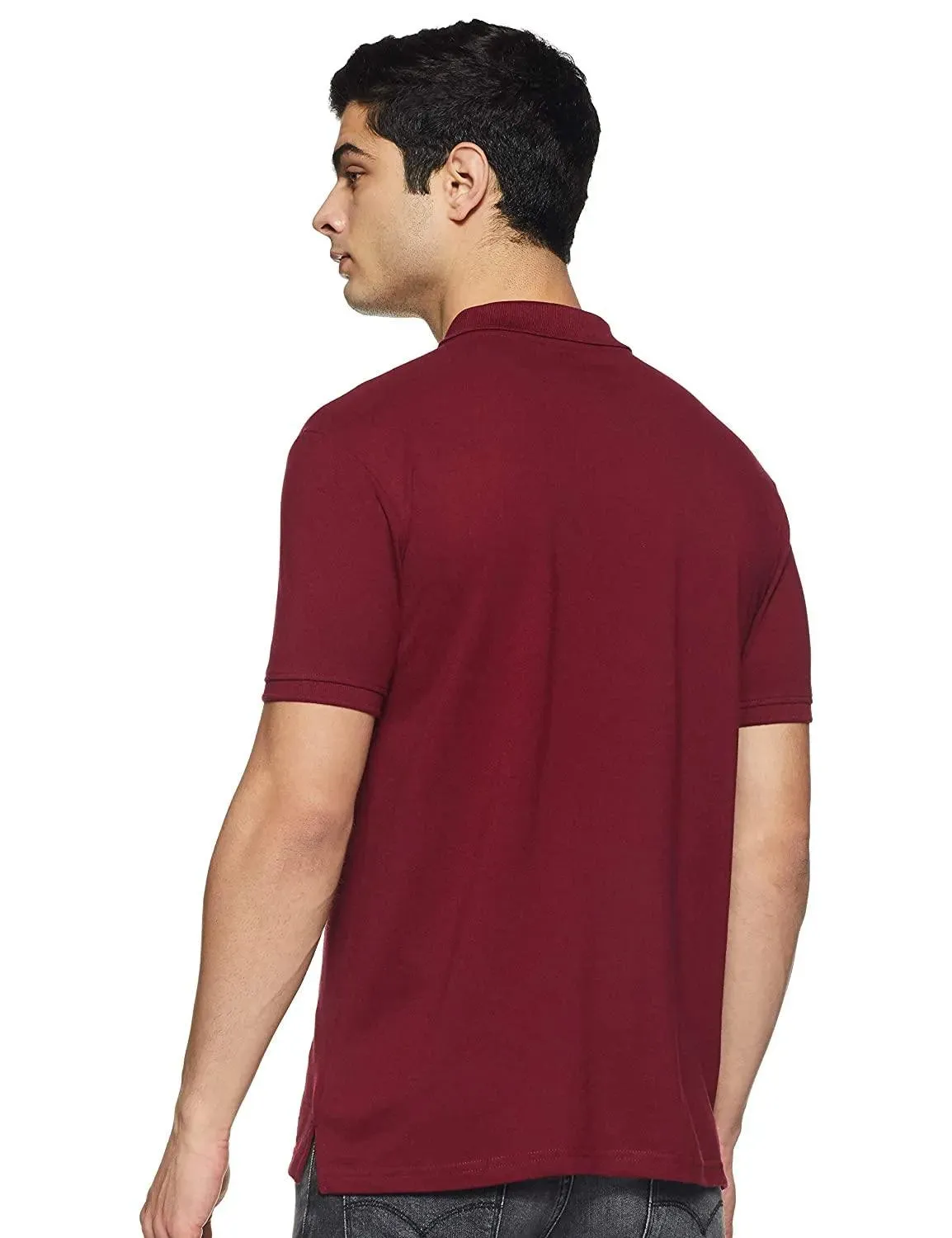 ONN Men's Cotton Polo T-Shirt (Pack of 2) in Solid Bright Blue-Maroon colours