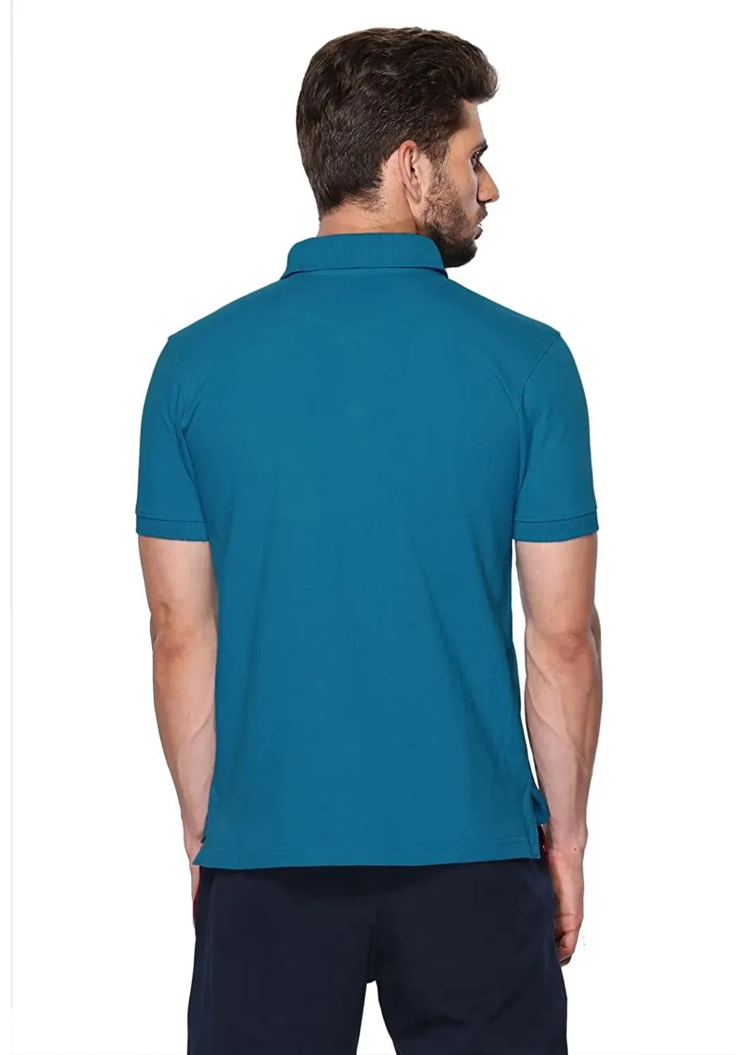 ONN Men's Cotton Polo T-Shirt (Pack of 2) in Solid Bright Blue-Maroon colours