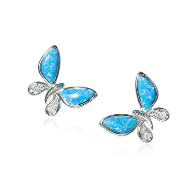 Opal Island Butterfly Earrings