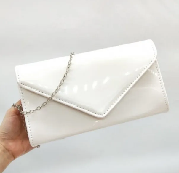 Patent  effect evening bags