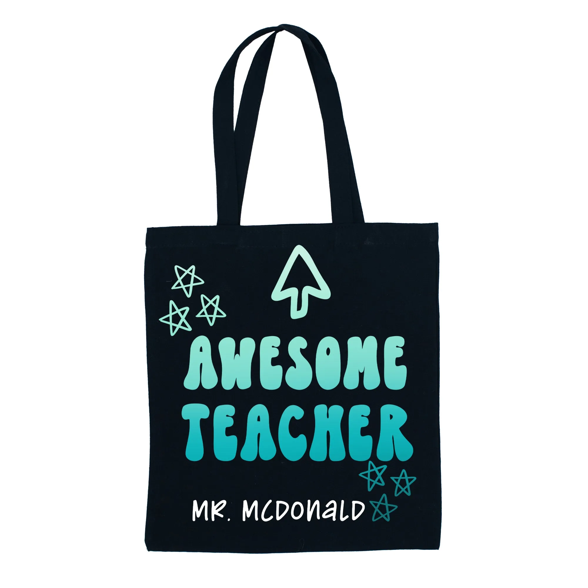 Personalized Teacher Canvas Tote Bag - Awesome Teacher