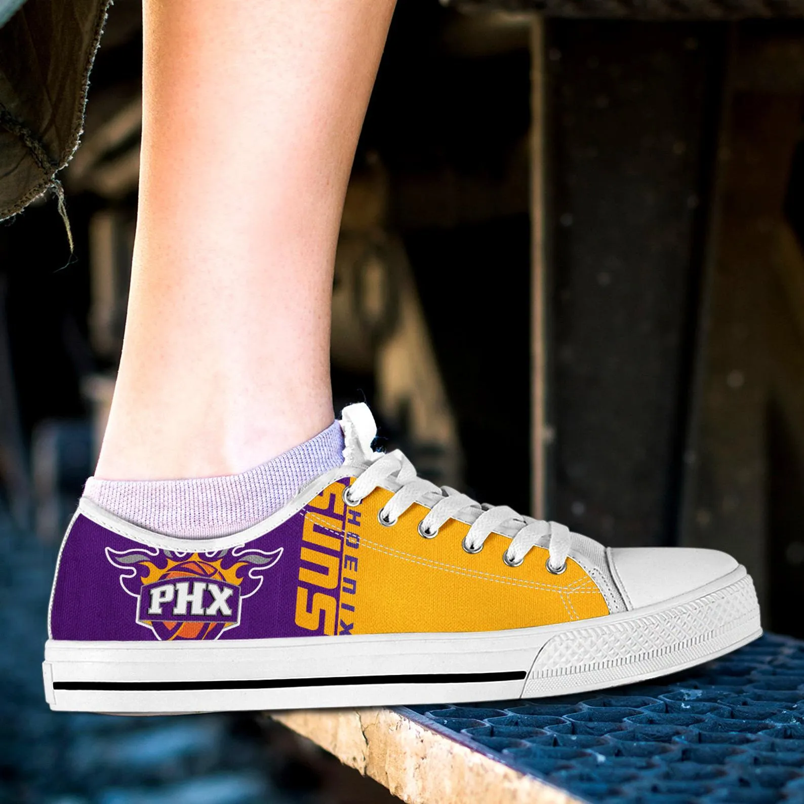 Phoenix Suns Custom Lowtop, Basketball Custom Shoes, Sport Lowtop, Canvas Shoes, Canvas Lowtop, Unisex Shoes, Gift Birthday