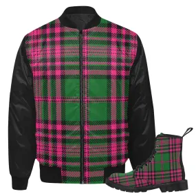 Pink Green Plaid Jacket