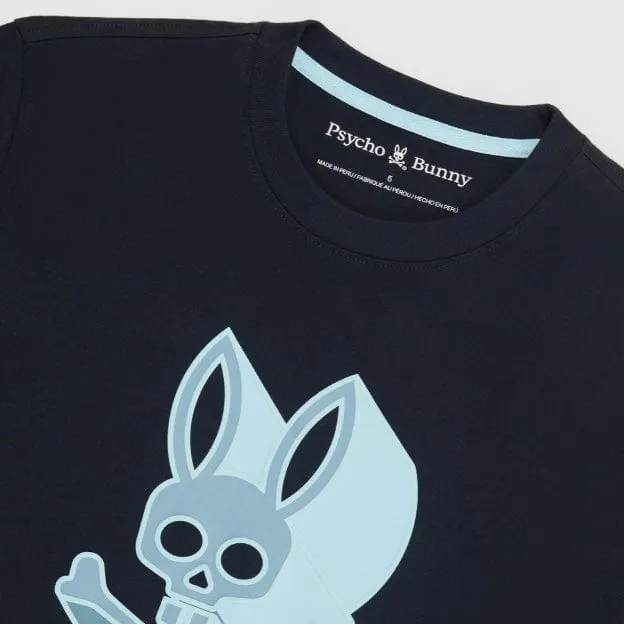 Psycho Bunny Dayton Graphic Tee (Navy) B6U232Y1PC