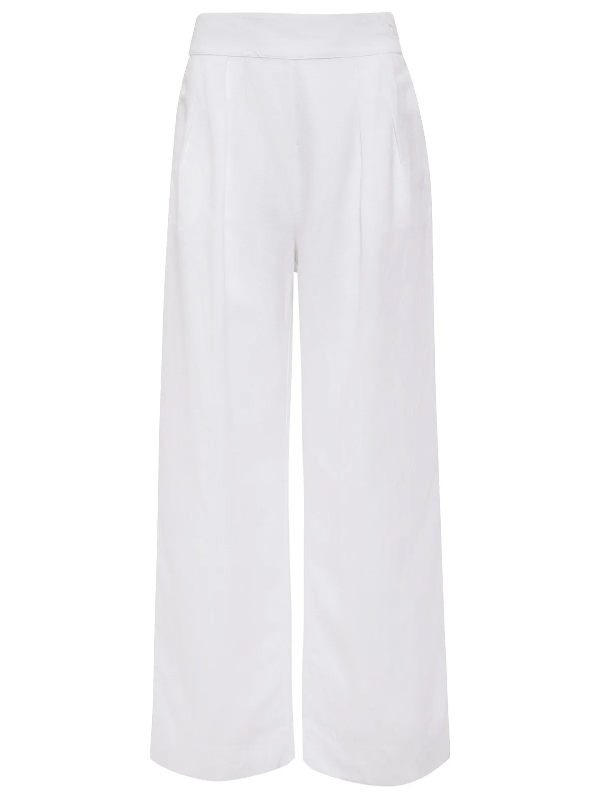 Pull Me On High Rise Pant White