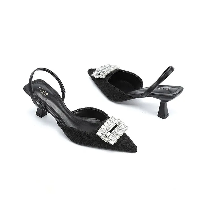 Pumps with Diamante Brooch BB 56