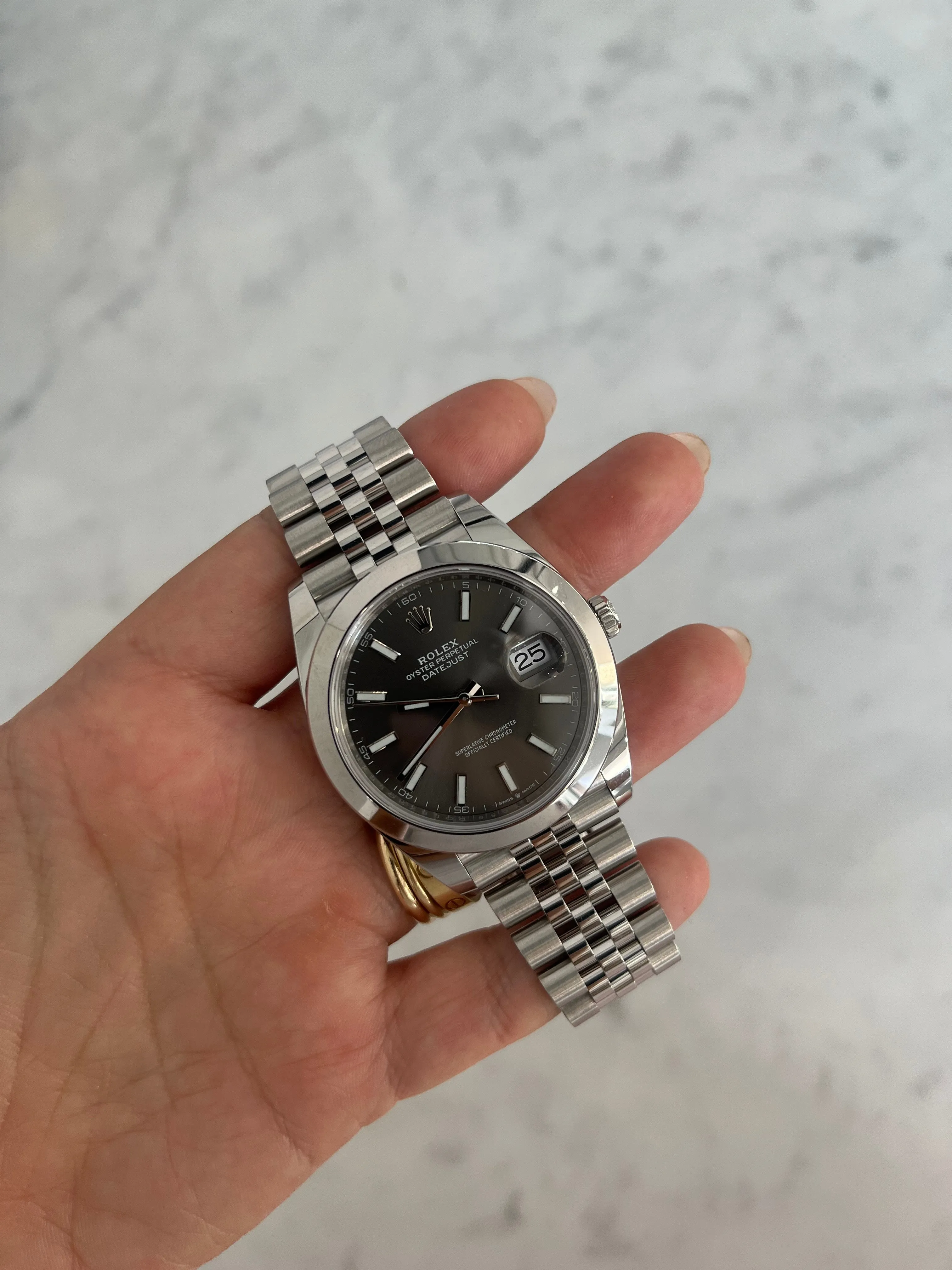 Rolex Datejust with Rhodium Dial 41MM 126300