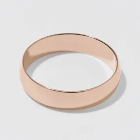 Rose Gold Classic Wedding Band - Polished 5mm