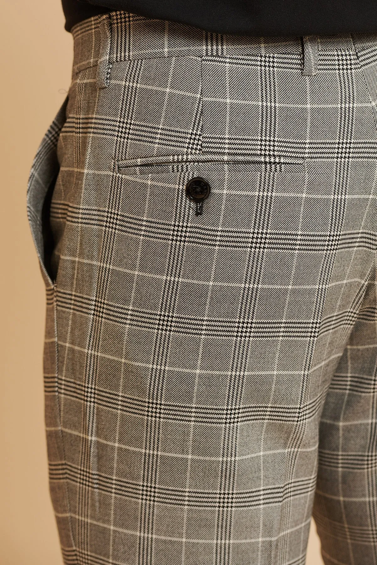 ROSS - Grey Check Two Piece Suit