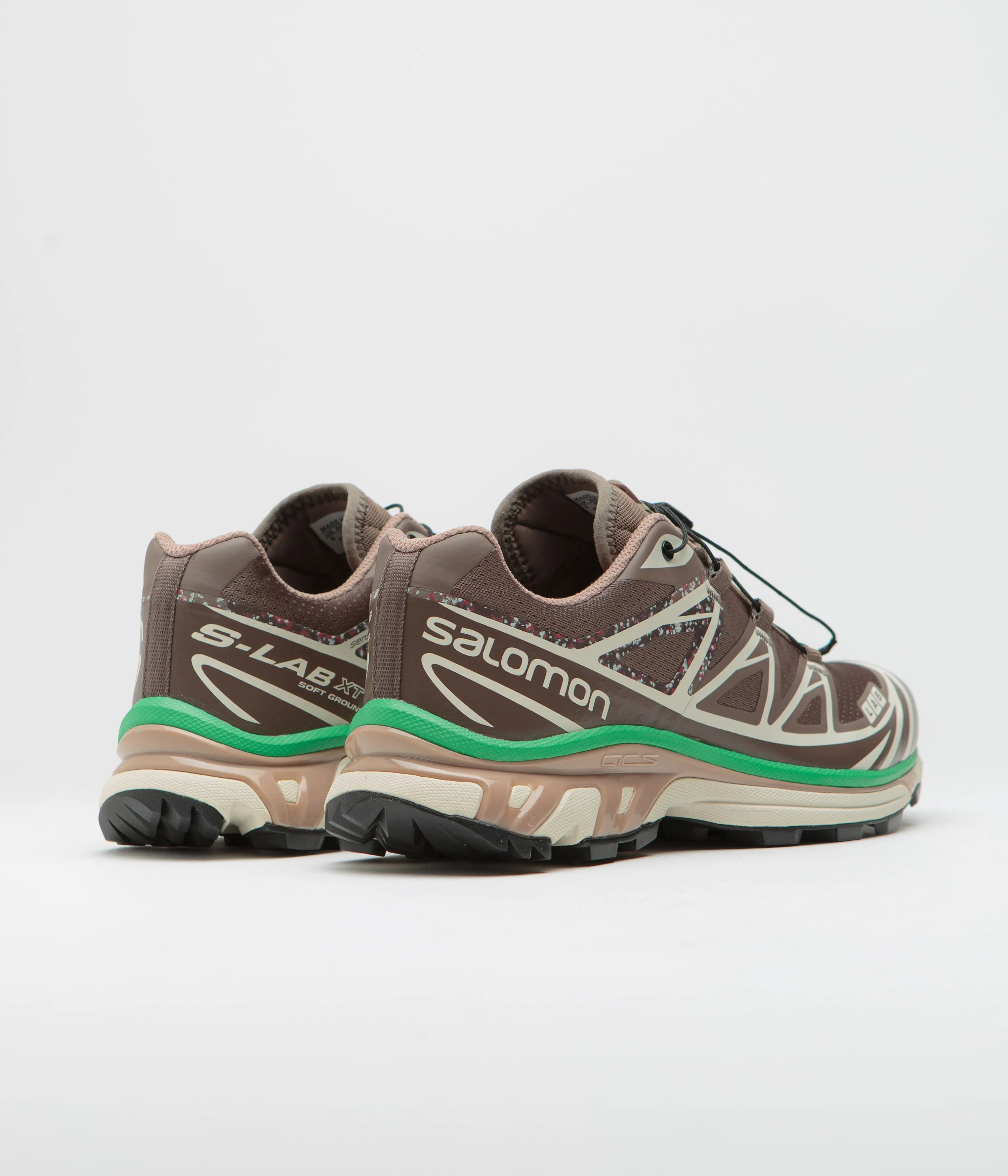 Salomon XT-6 Mindful 2 Shoes - Falcon / Almond Milk / Bright Green