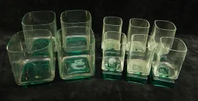 Set of 10 Glasses - Very Good Condition as Noted