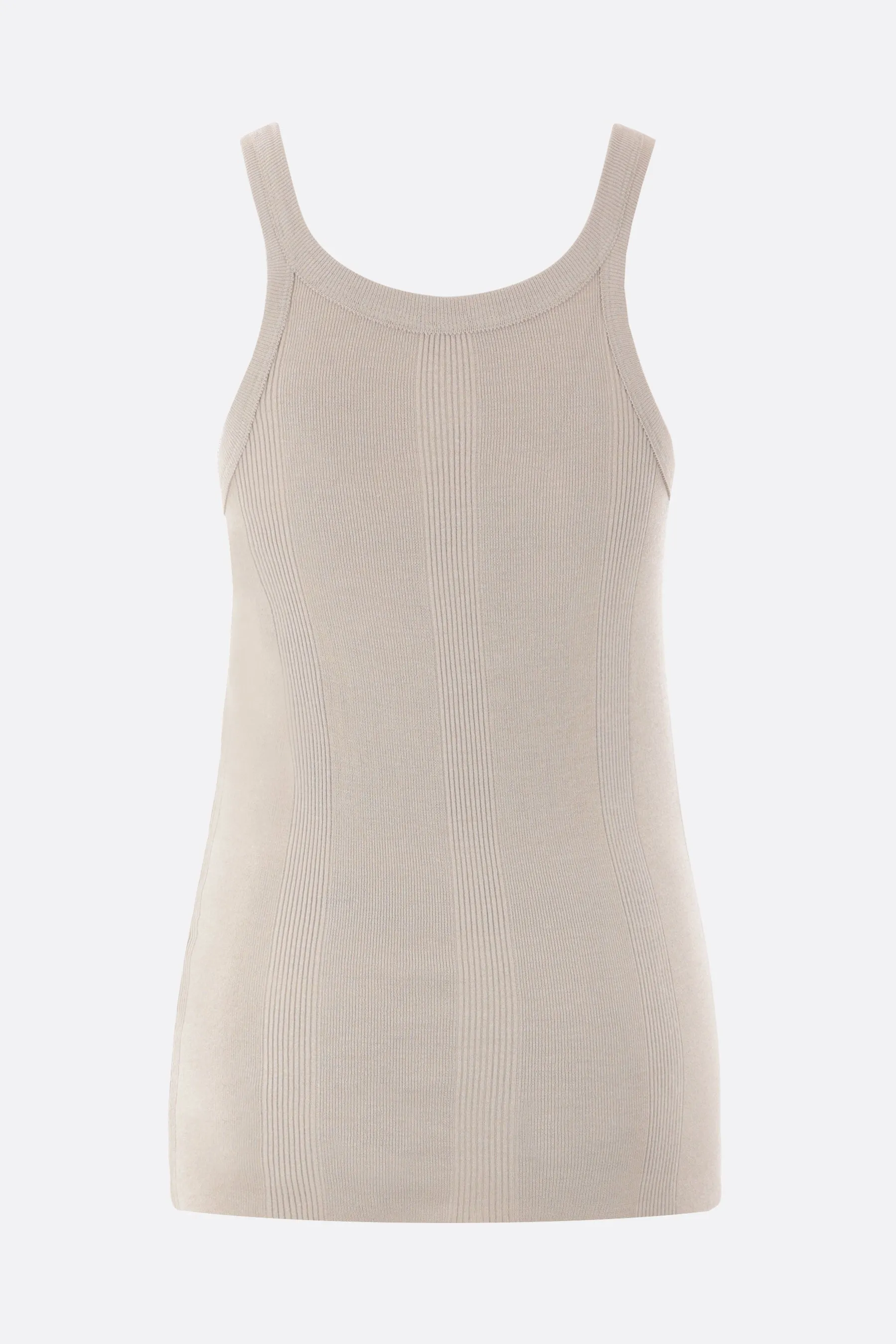 silk knit sleeveless top