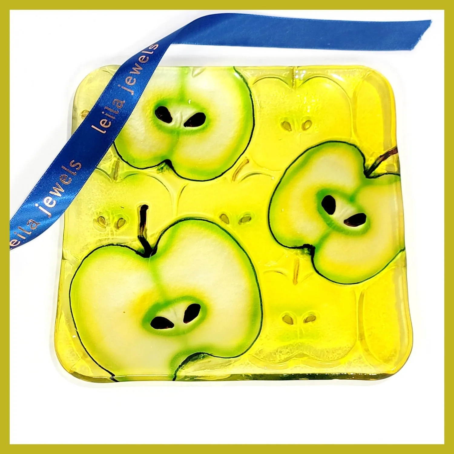 Square Apple Plate