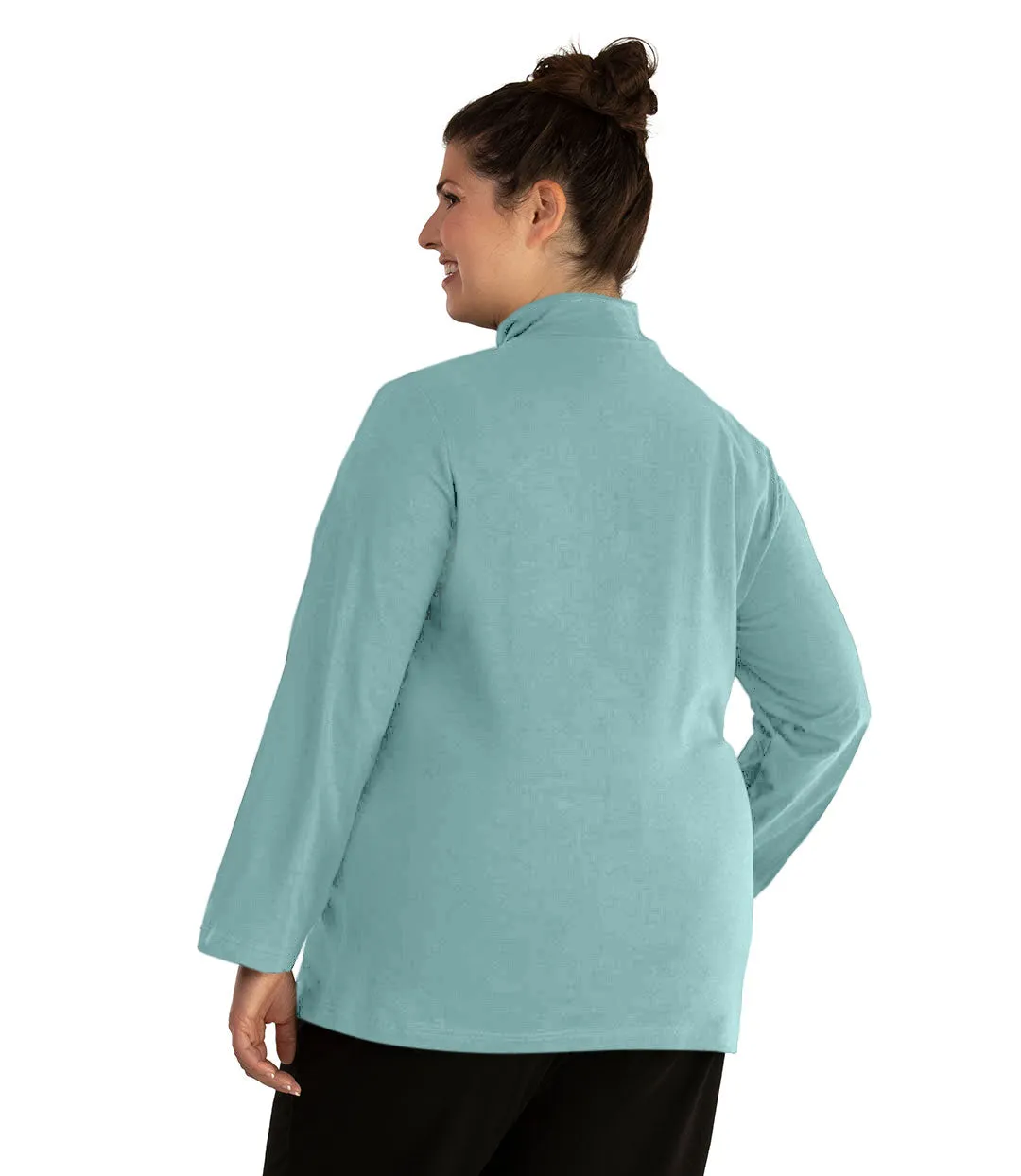 Stretch Naturals Lite Mock Neck Top Classic Colors