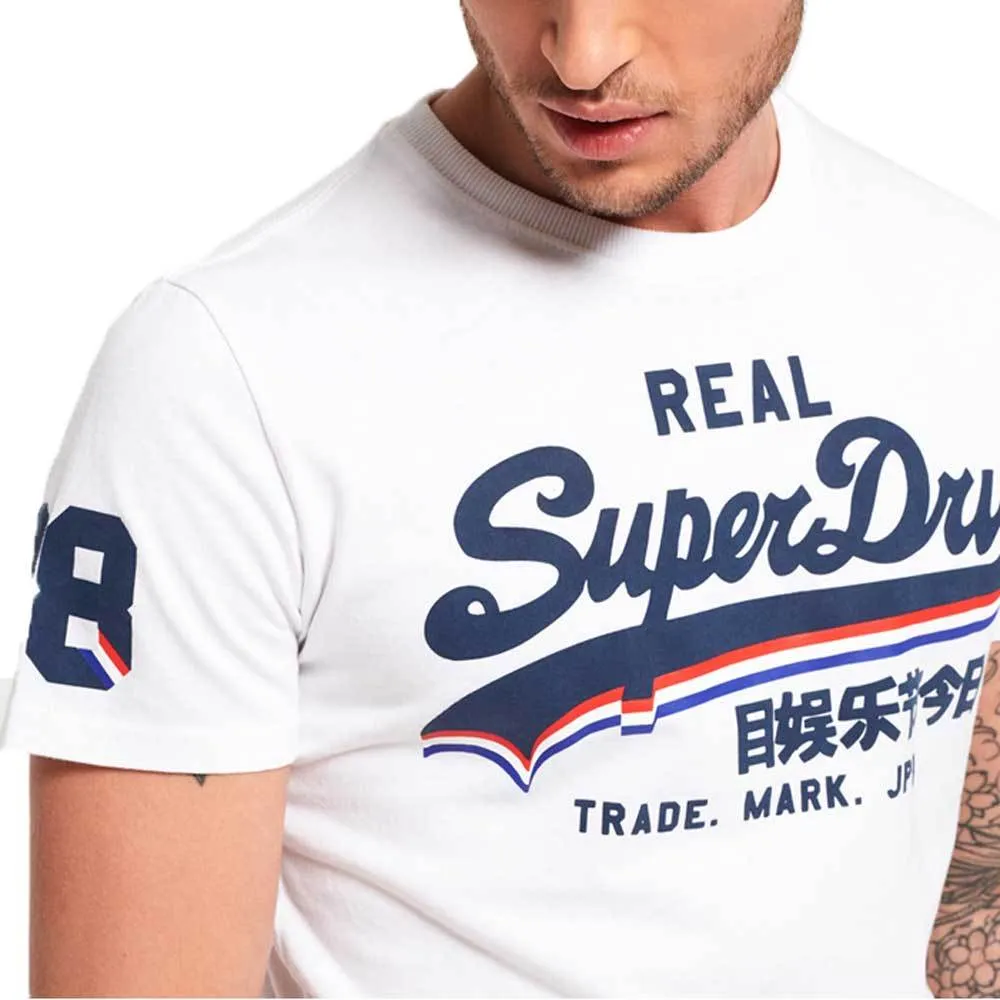 Superdry Vintage Logo Triple Drop T-Shirt - Optic White