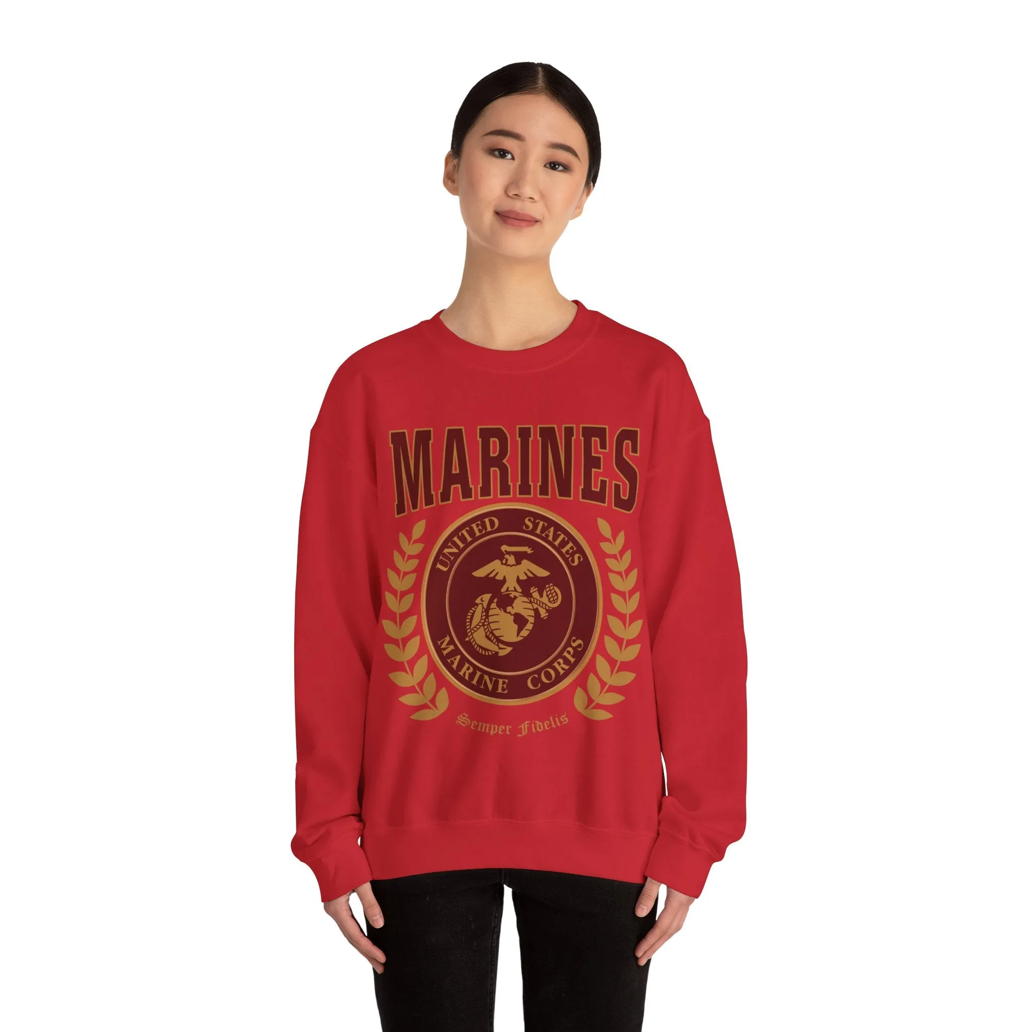 Sweatshirt: Marines Red Seal (Color Choices)