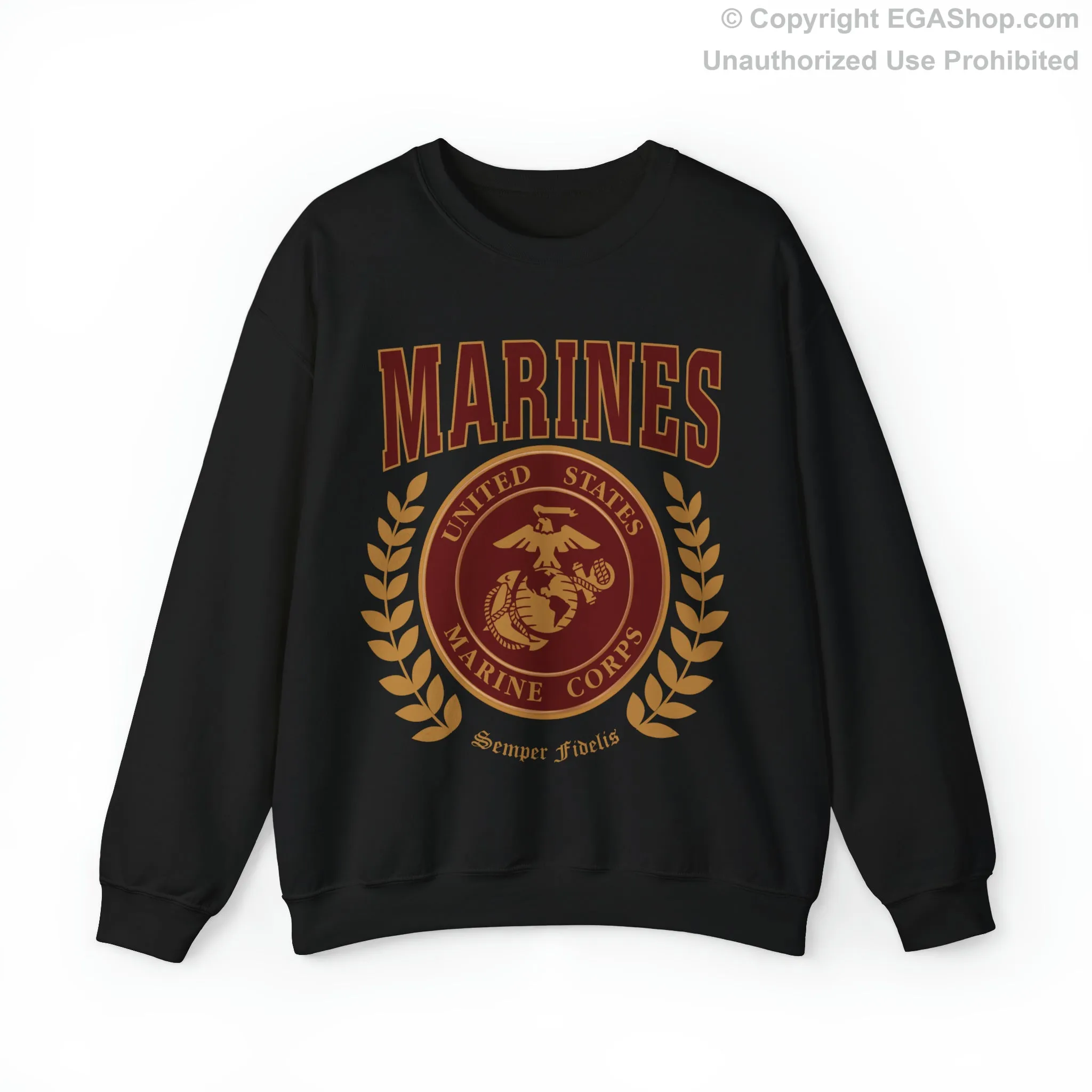 Sweatshirt: Marines Red Seal (Color Choices)