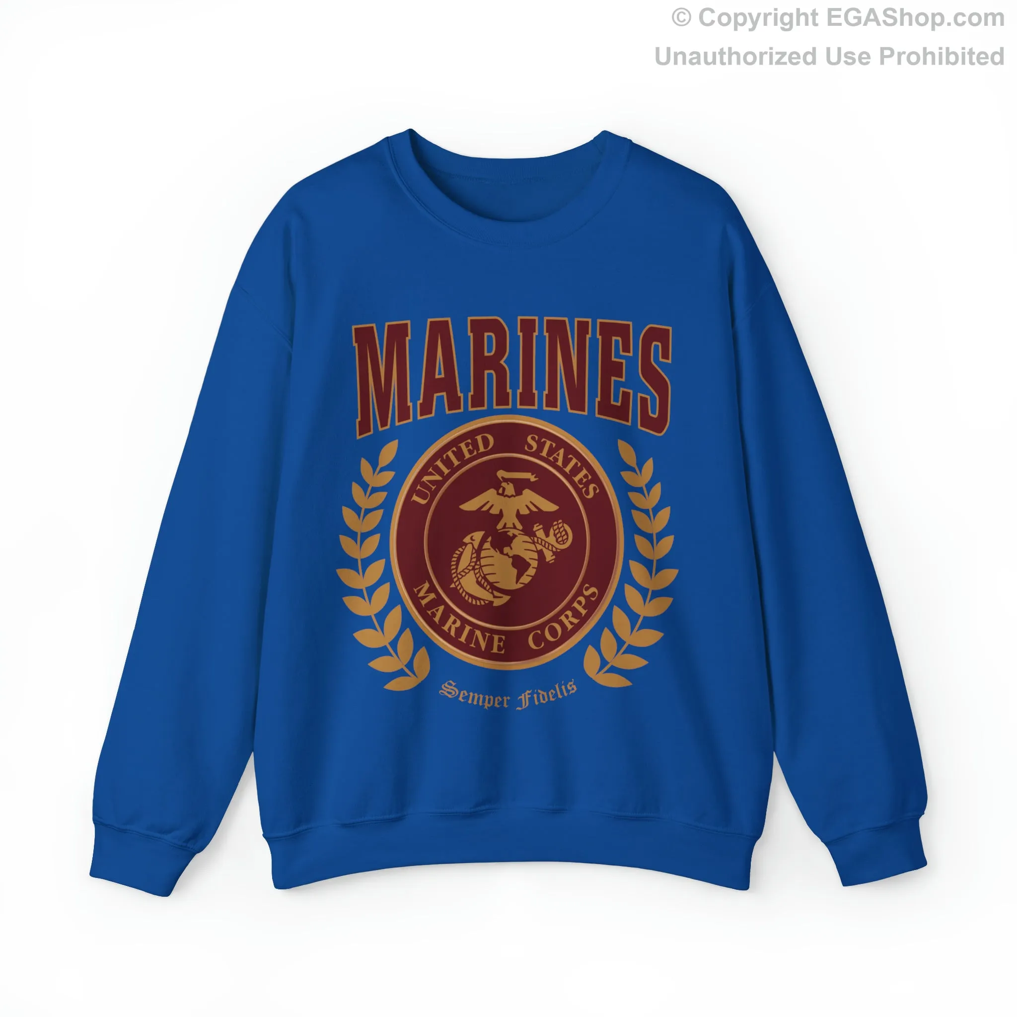 Sweatshirt: Marines Red Seal (Color Choices)