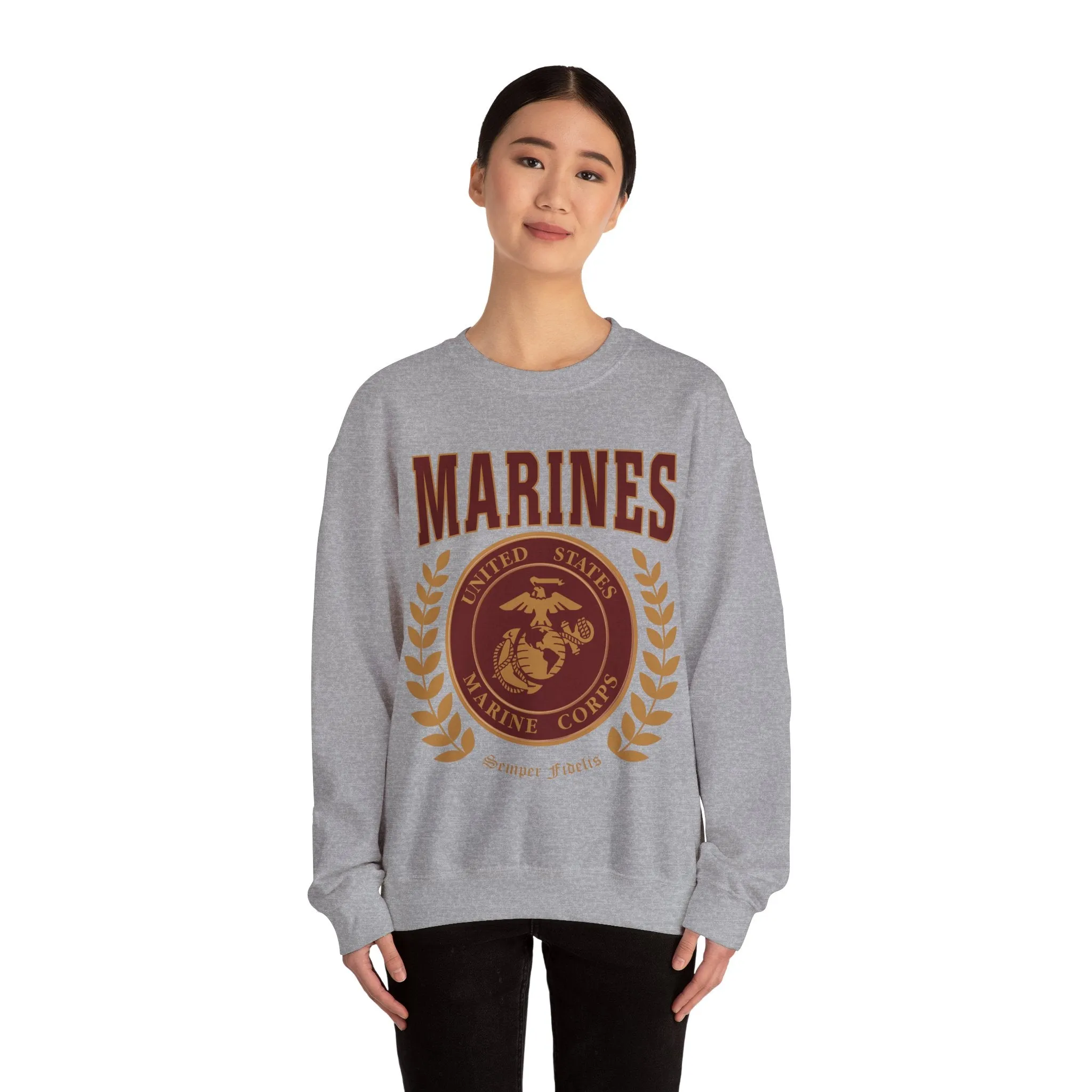 Sweatshirt: Marines Red Seal (Color Choices)