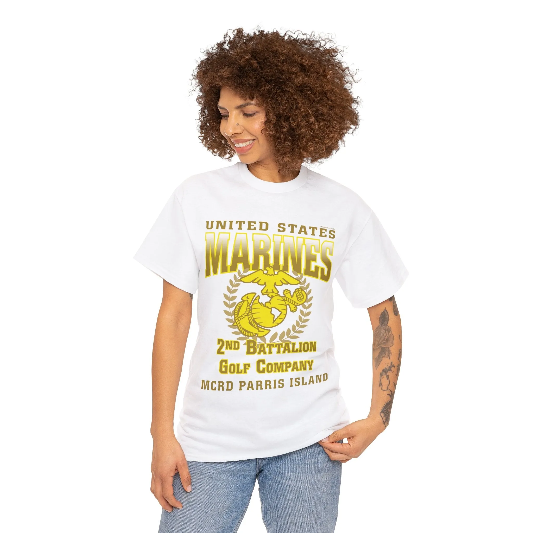 T-Shirt: Golf Co. MCRD Parris Island (EGA   Back Proud Family)