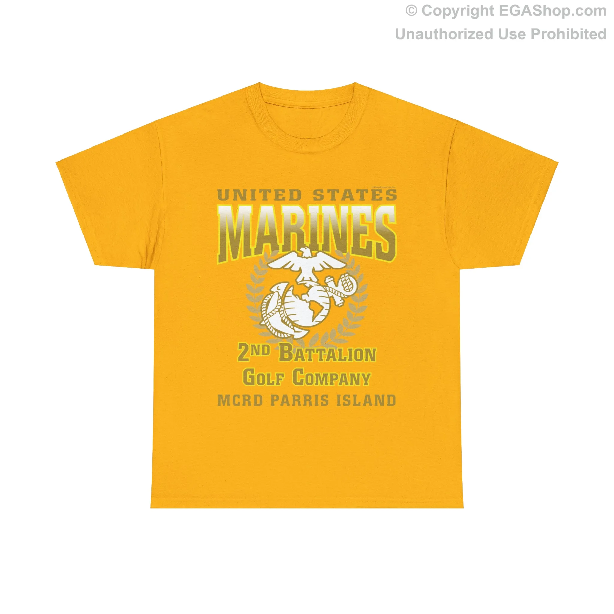 T-Shirt: Golf Co. MCRD Parris Island (EGA   Back Proud Family)