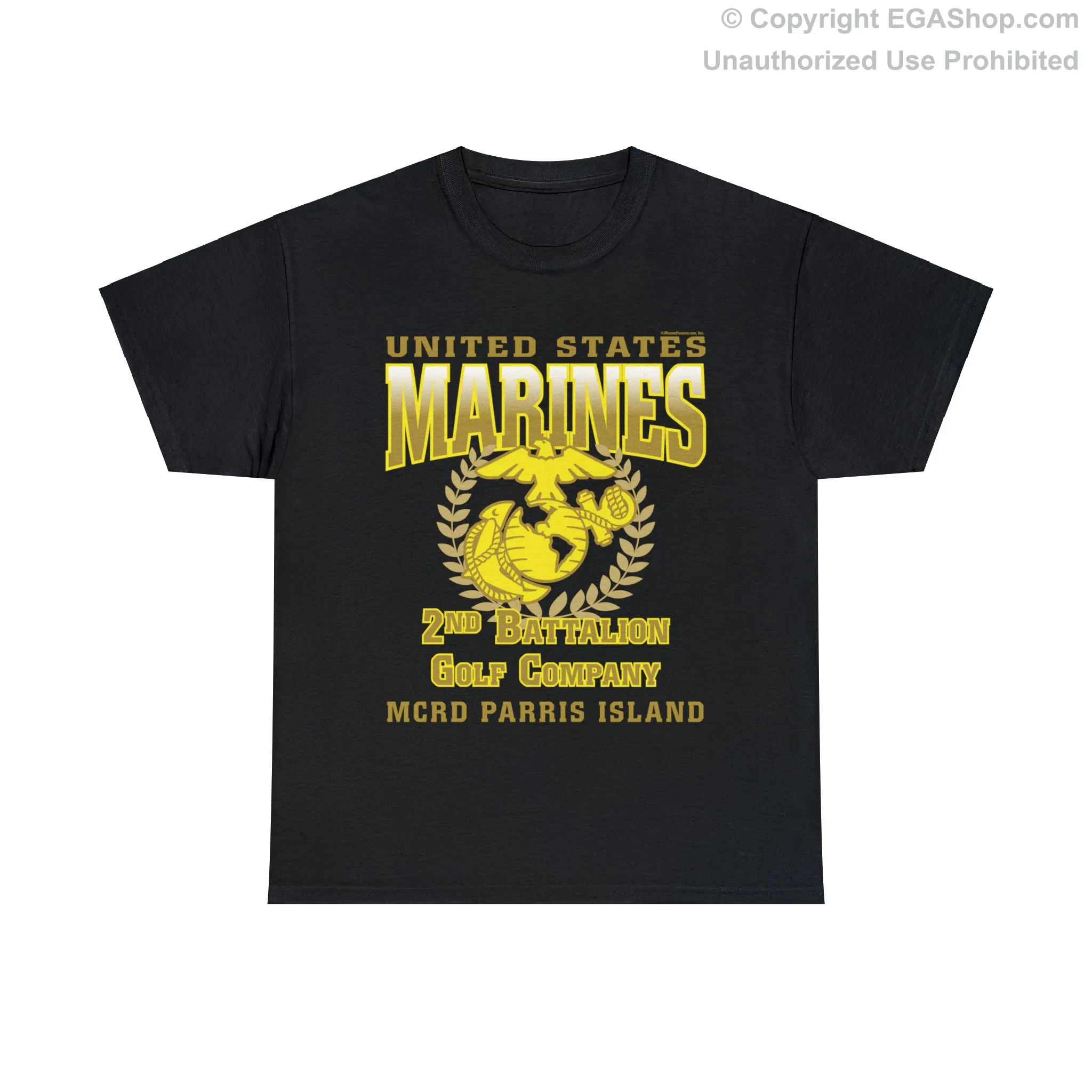 T-Shirt: Golf Co. MCRD Parris Island (EGA   Back Proud Family)