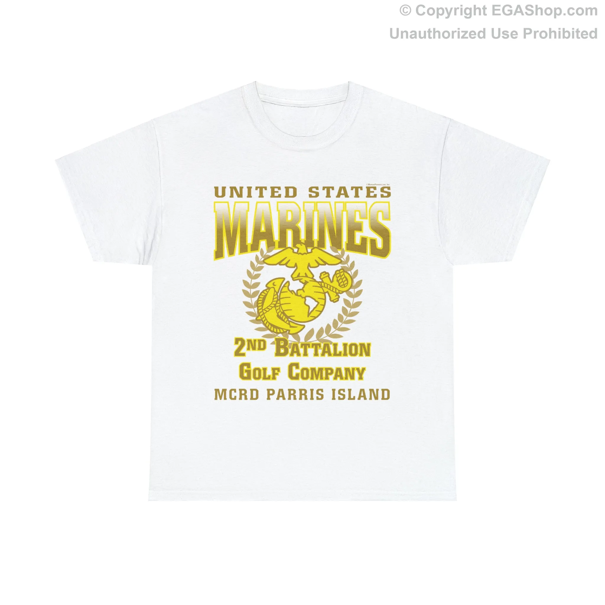 T-Shirt: Golf Co. MCRD Parris Island (EGA   Back Proud Family)