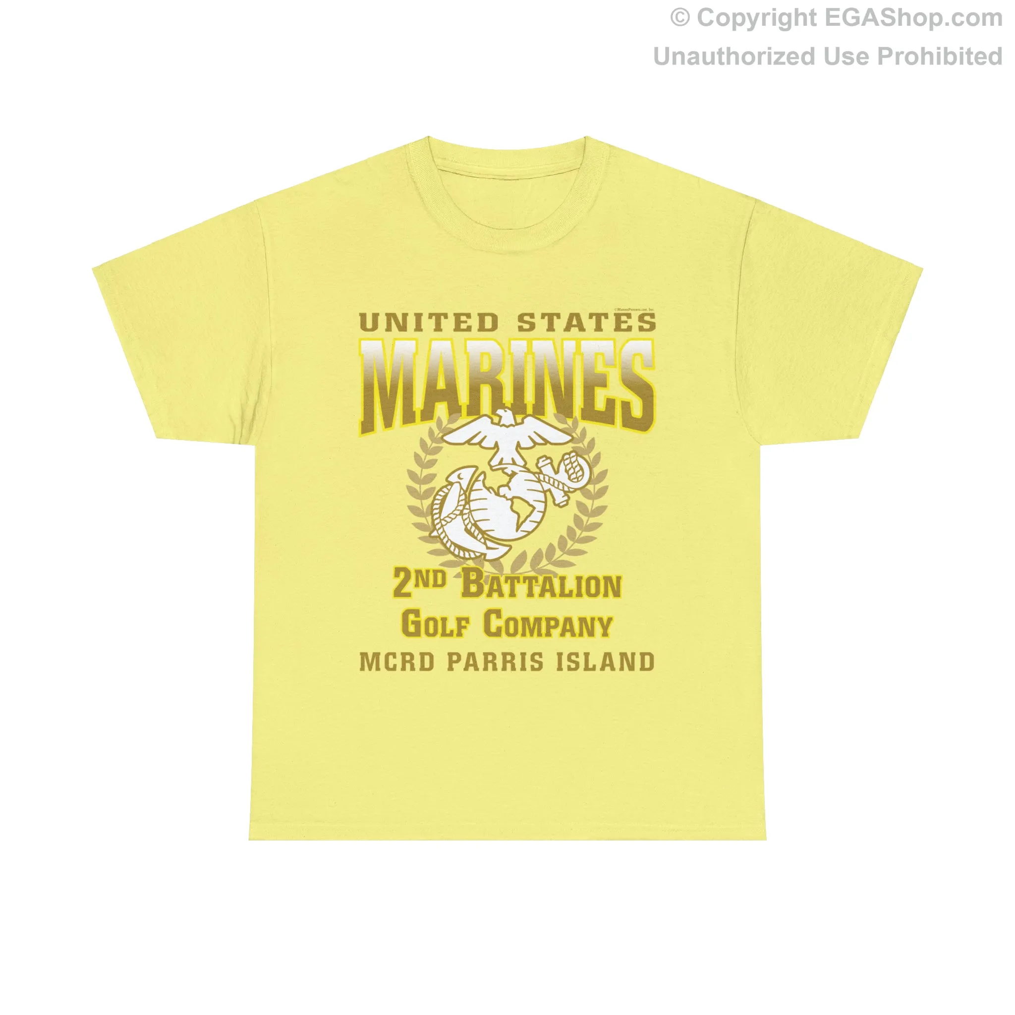 T-Shirt: Golf Co. MCRD Parris Island (EGA   Back Proud Family)