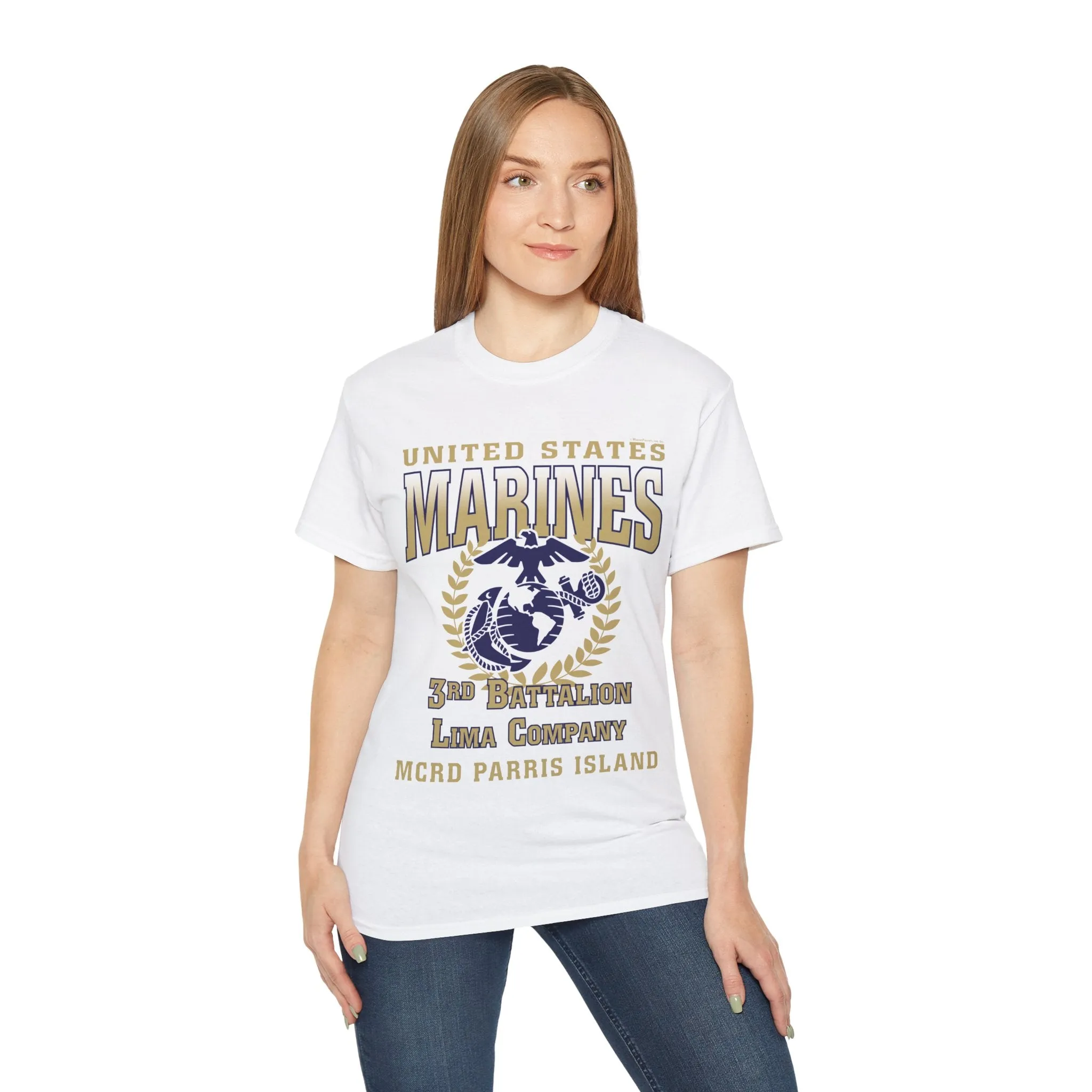 T-Shirt: Lima Co. MCRD Parris Island (EGA   Back Proud Family)