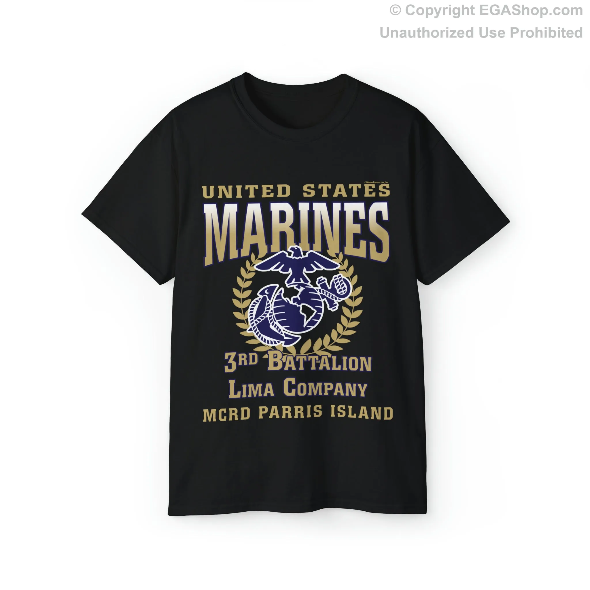 T-Shirt: Lima Co. MCRD Parris Island (EGA   Back Proud Family)