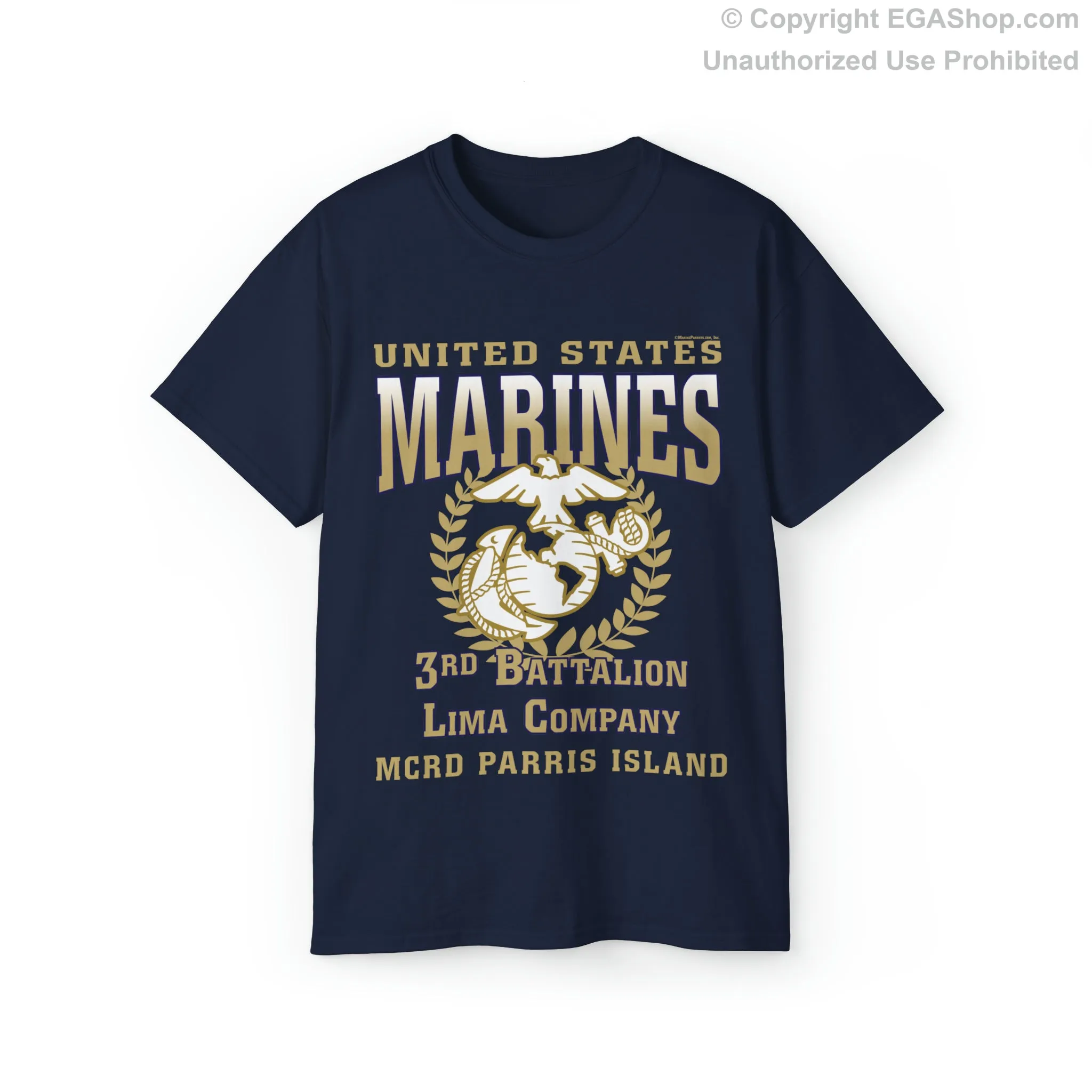 T-Shirt: Lima Co. MCRD Parris Island (EGA   Back Proud Family)