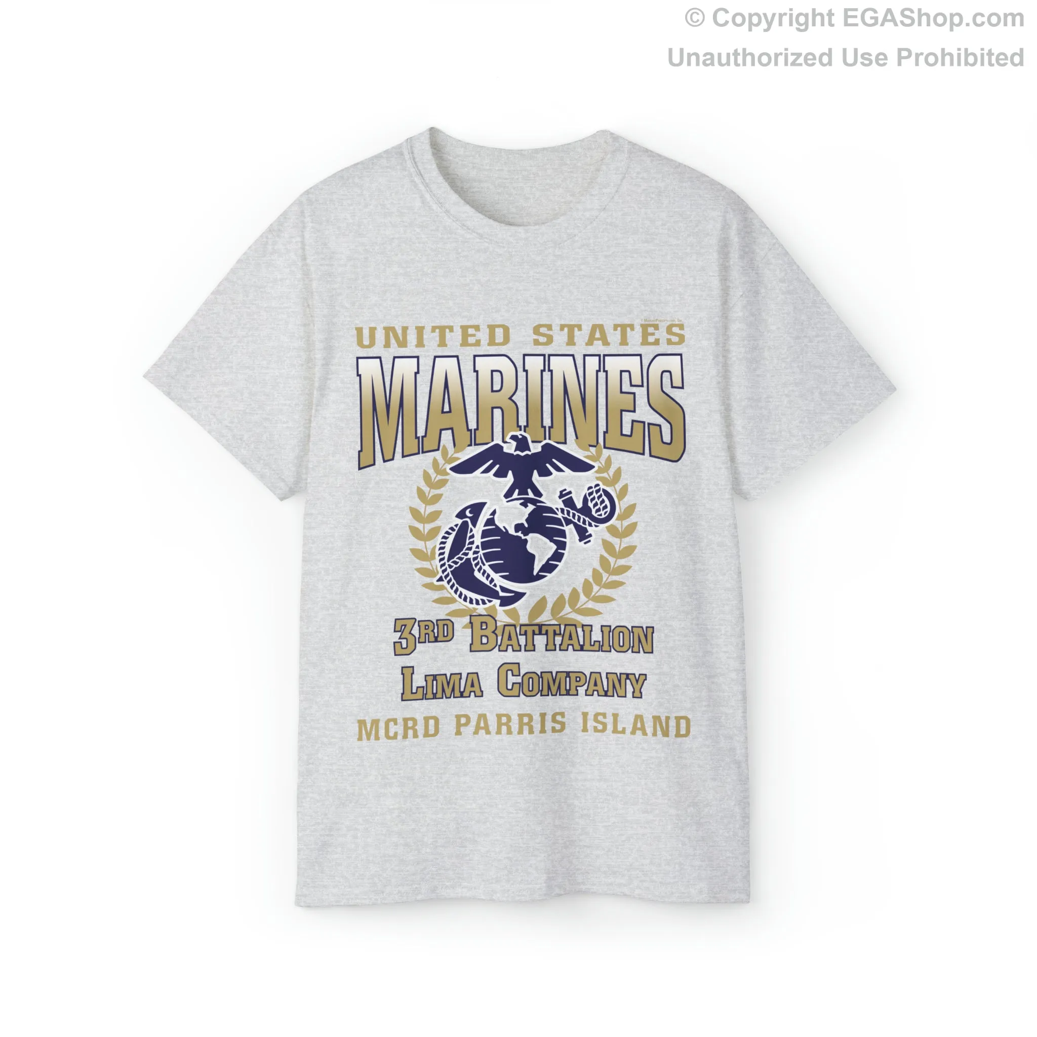 T-Shirt: Lima Co. MCRD Parris Island (EGA   Back Proud Family)