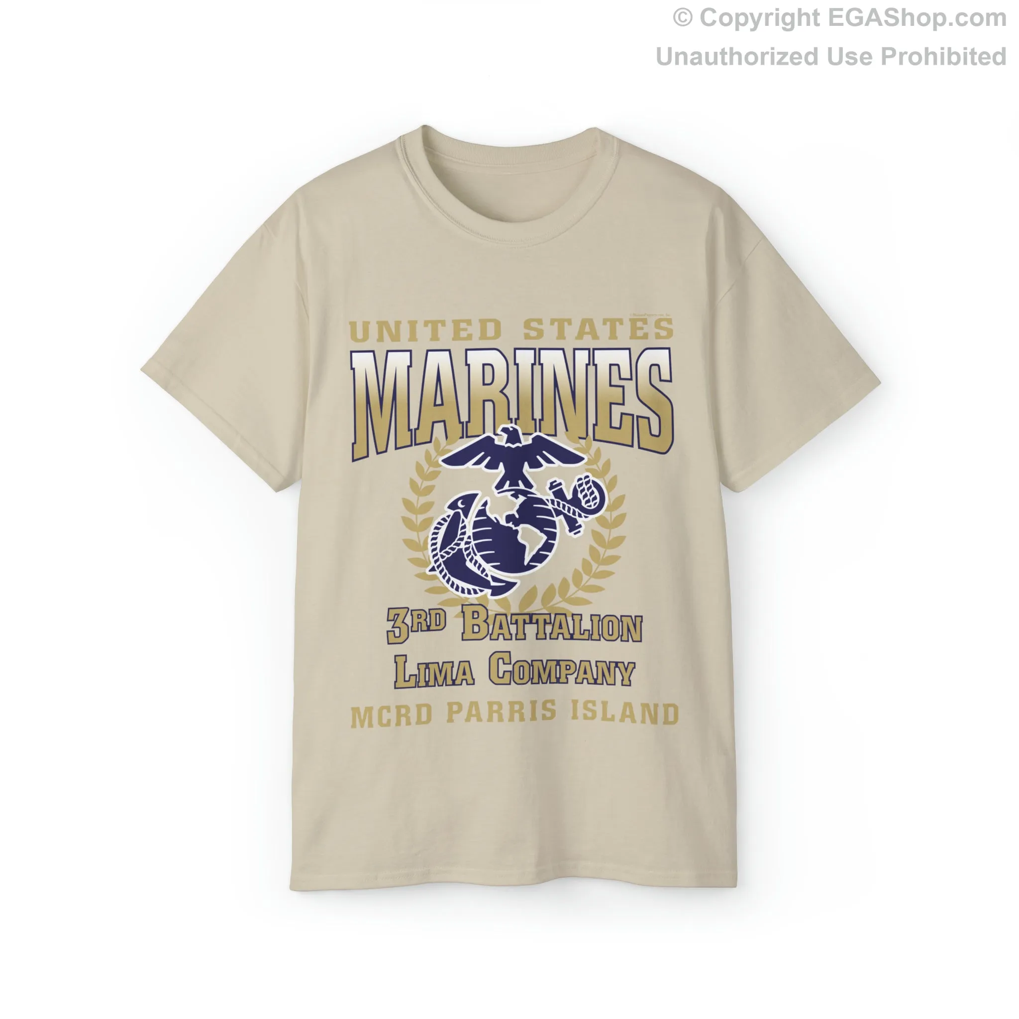 T-Shirt: Lima Co. MCRD Parris Island (EGA   Back Proud Family)