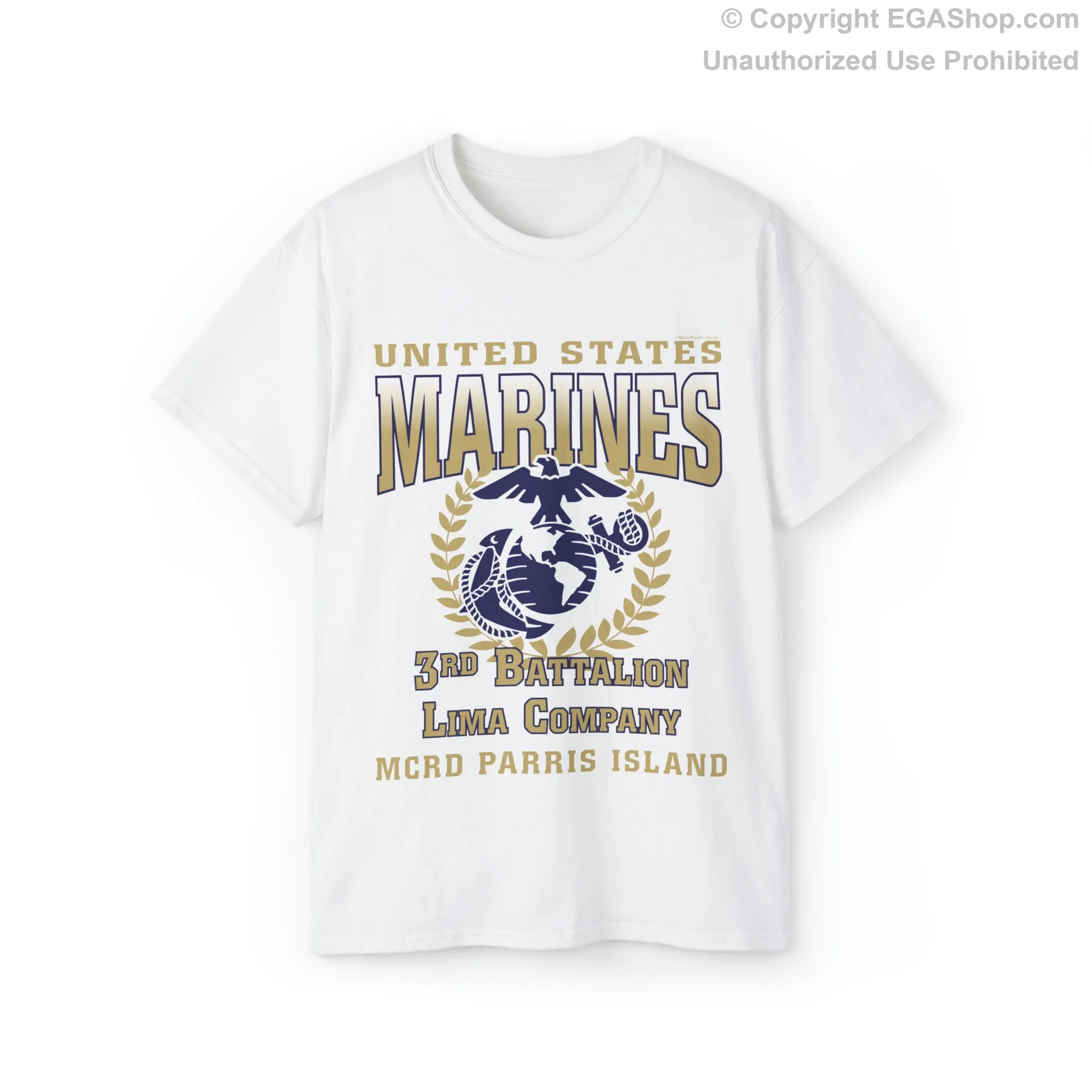 T-Shirt: Lima Co. MCRD Parris Island (EGA   Back Proud Family)