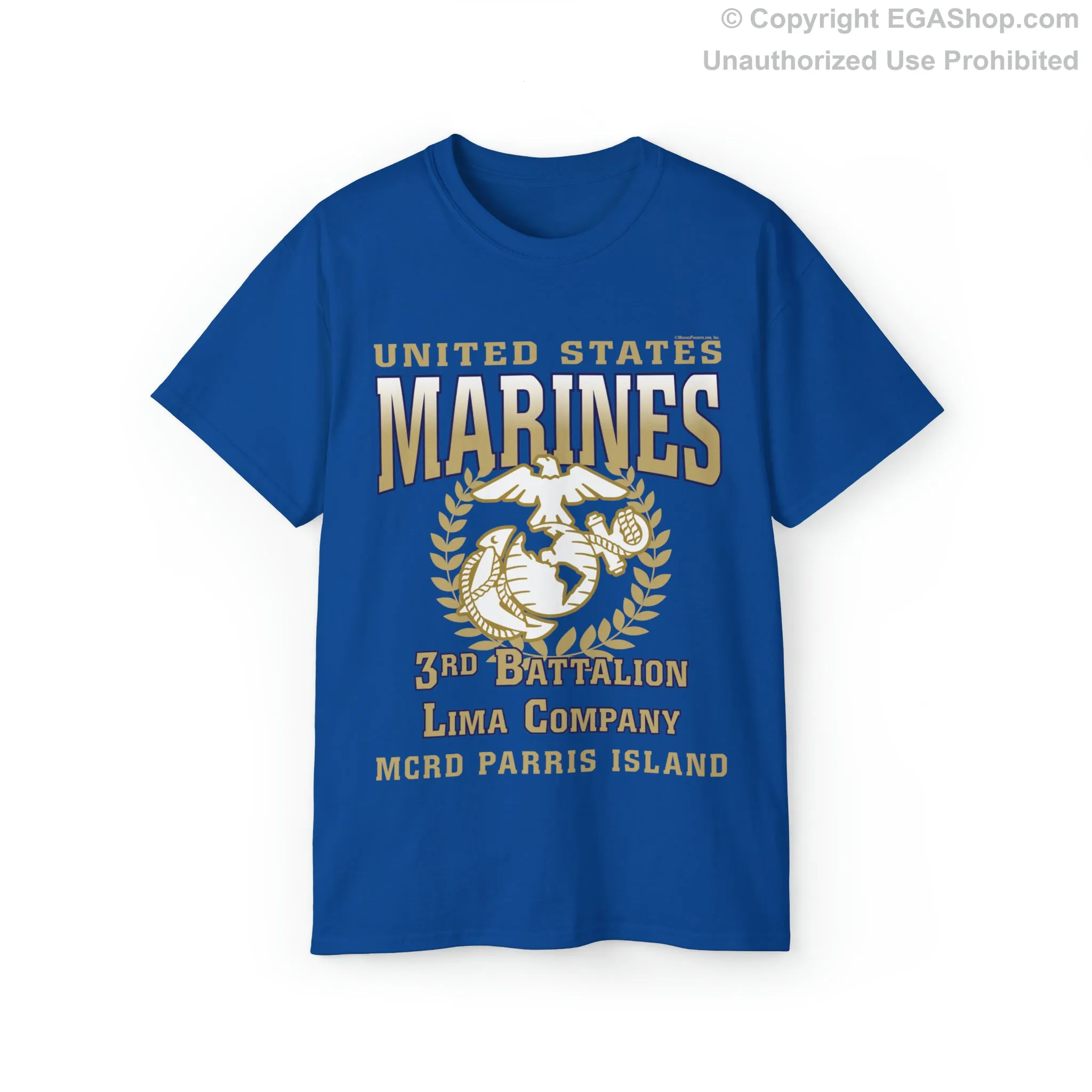 T-Shirt: Lima Co. MCRD Parris Island (EGA   Back Proud Family)