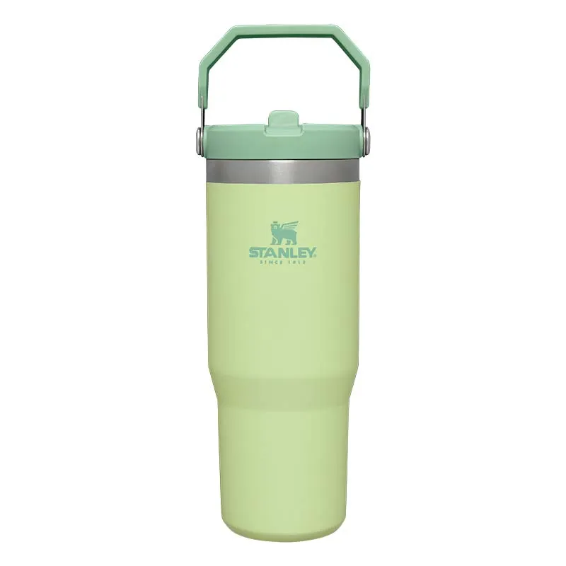 The 30oz IceFlow Flip Straw Tumbler in Citron