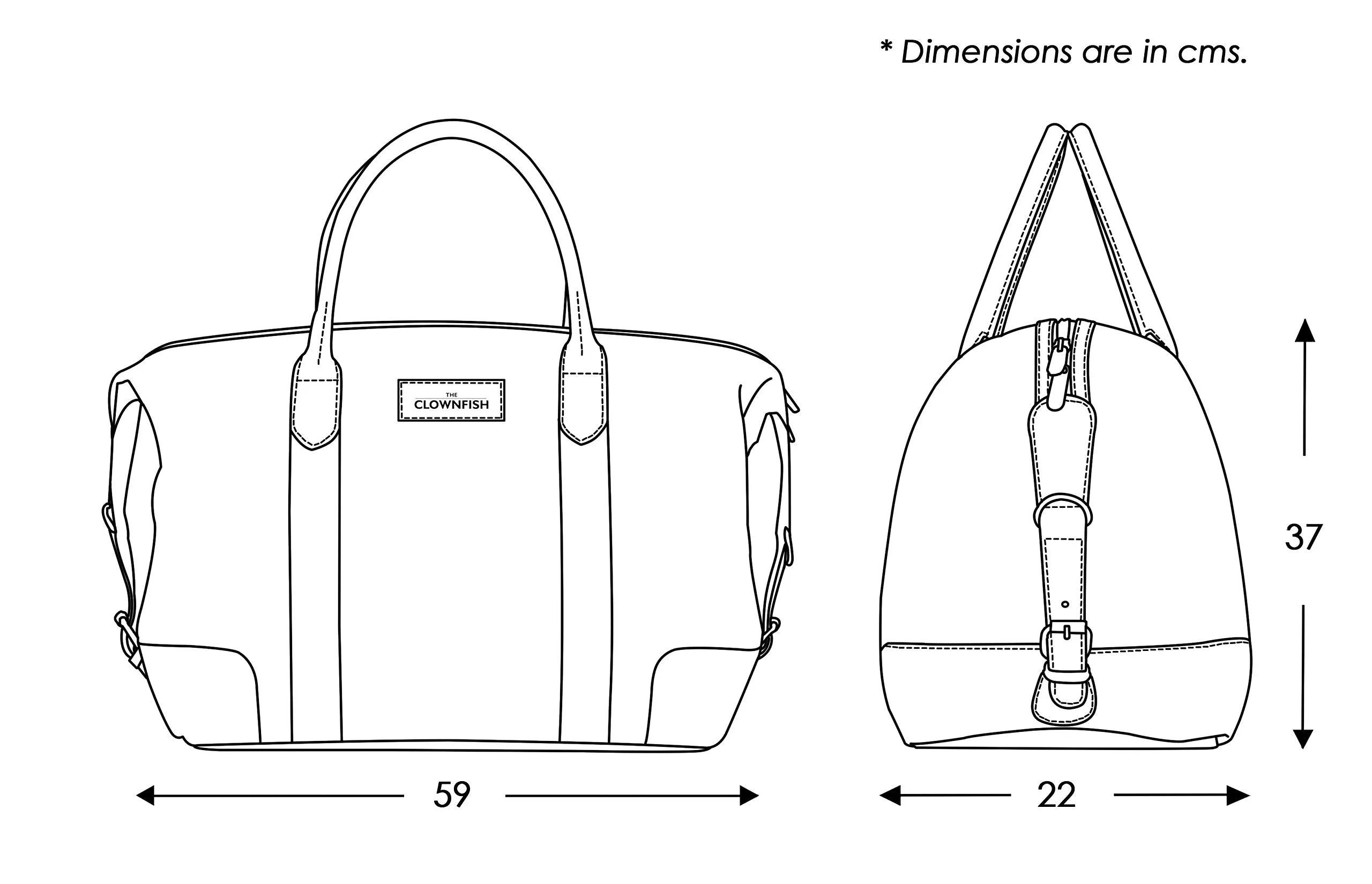 The Clownfish Canvas 59 cms Green Travel Duffle (TCFDBCC-MI48LGR16)