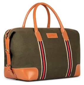 The Clownfish Canvas 59 cms Green Travel Duffle (TCFDBCC-MI48LGR16)