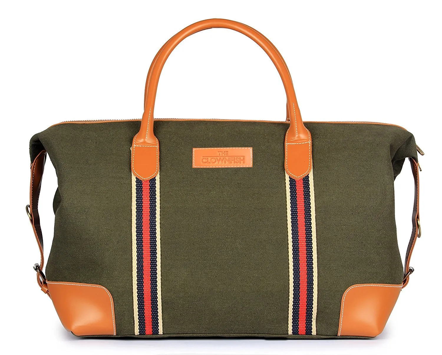 The Clownfish Canvas 59 cms Green Travel Duffle (TCFDBCC-MI48LGR16)