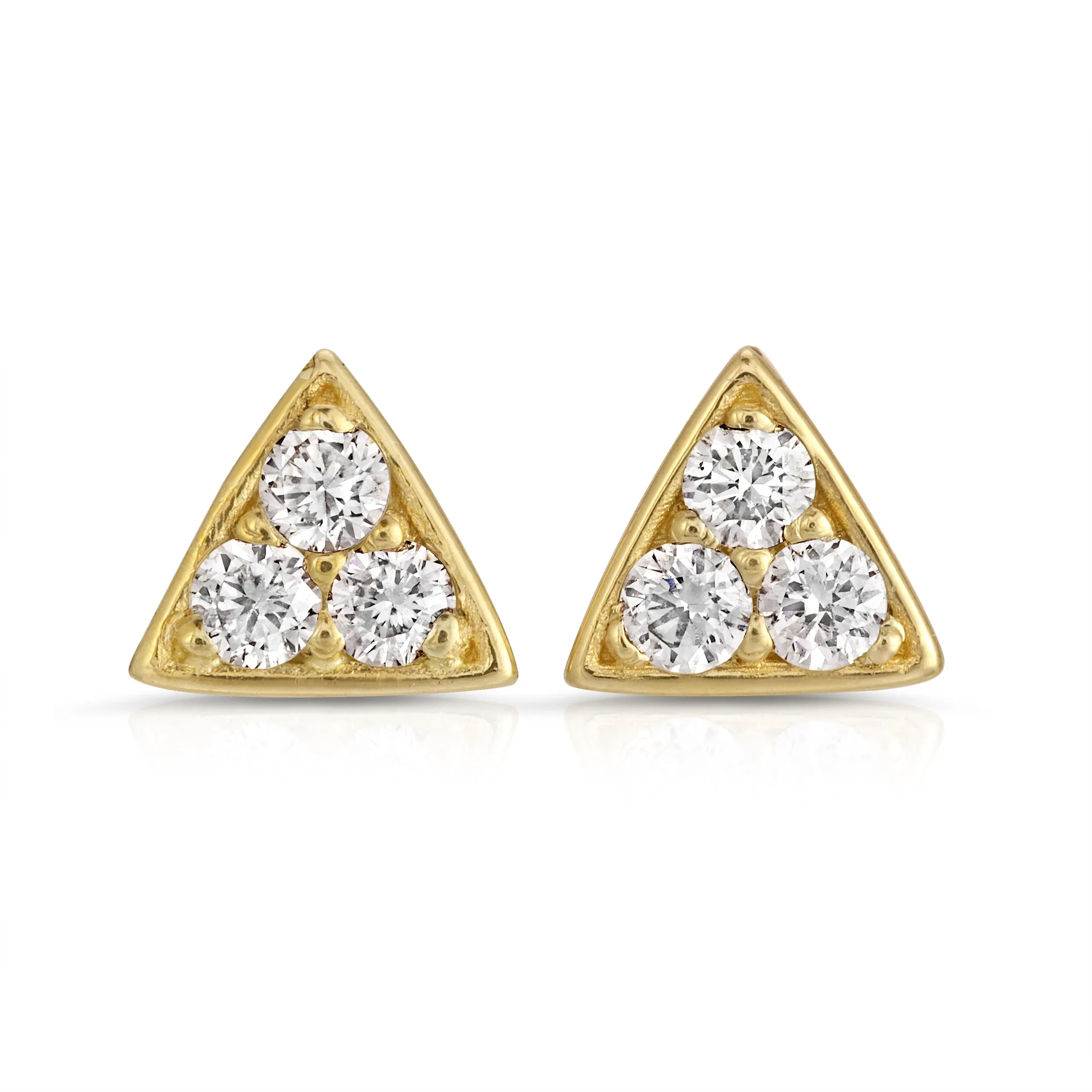 Triangle Diamond Studs